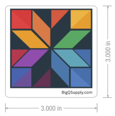 Big Q Supply Barn Quilt Sticker